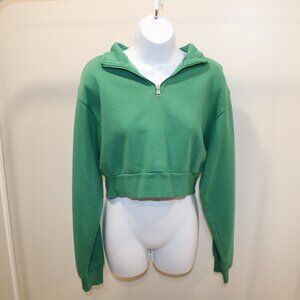 ARITZIA TNA COZY FLEECE CROPPED FLEECE SWEATER - M